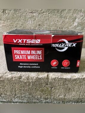 Rollerex VXT500 Inline Indoor/Outdoor Skate Wheels 8 Pack Royal Purple 80mm 85A